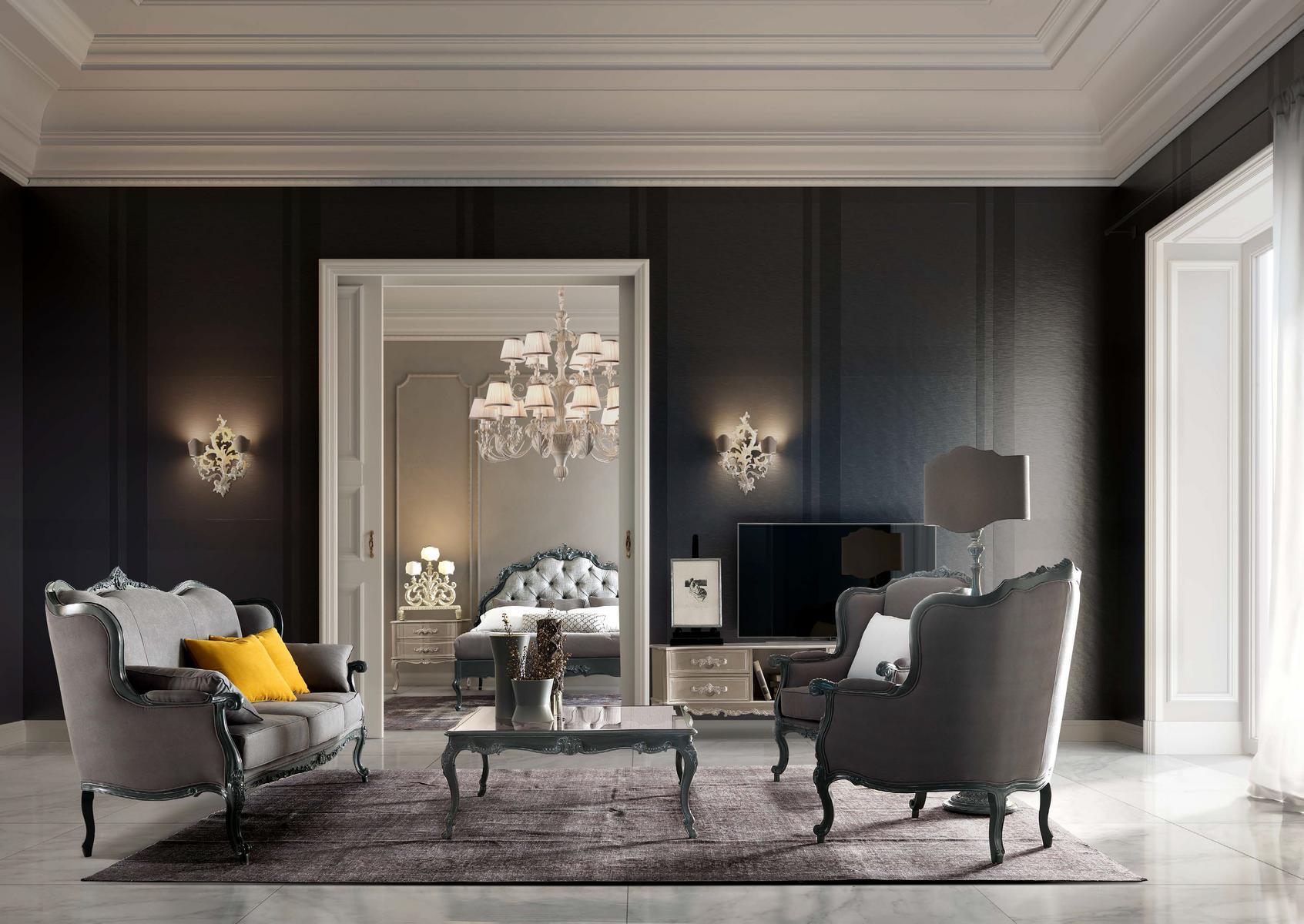 Square glass coffee table | Tornabuoni by Andrea Fanfani