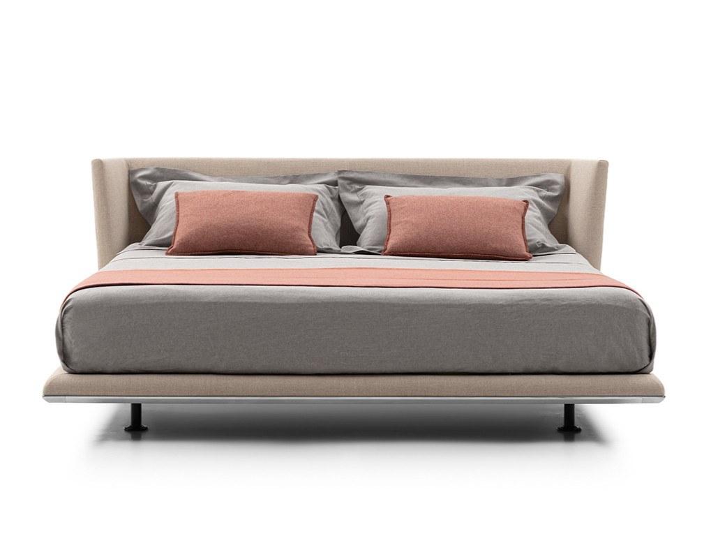 Double bed with upholstered headboard | Noonu by B&B Italia