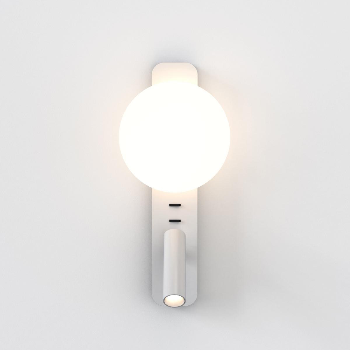 LED aluminium reading lamp with fixed arm | Zeppo Reader by Astro lighting