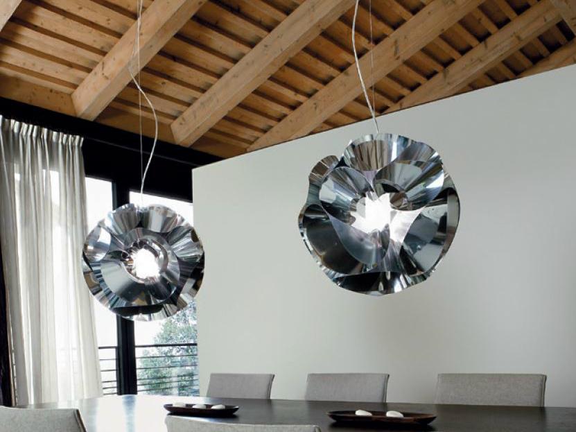 Aluminium pendant lamp | Floral by Panzeri