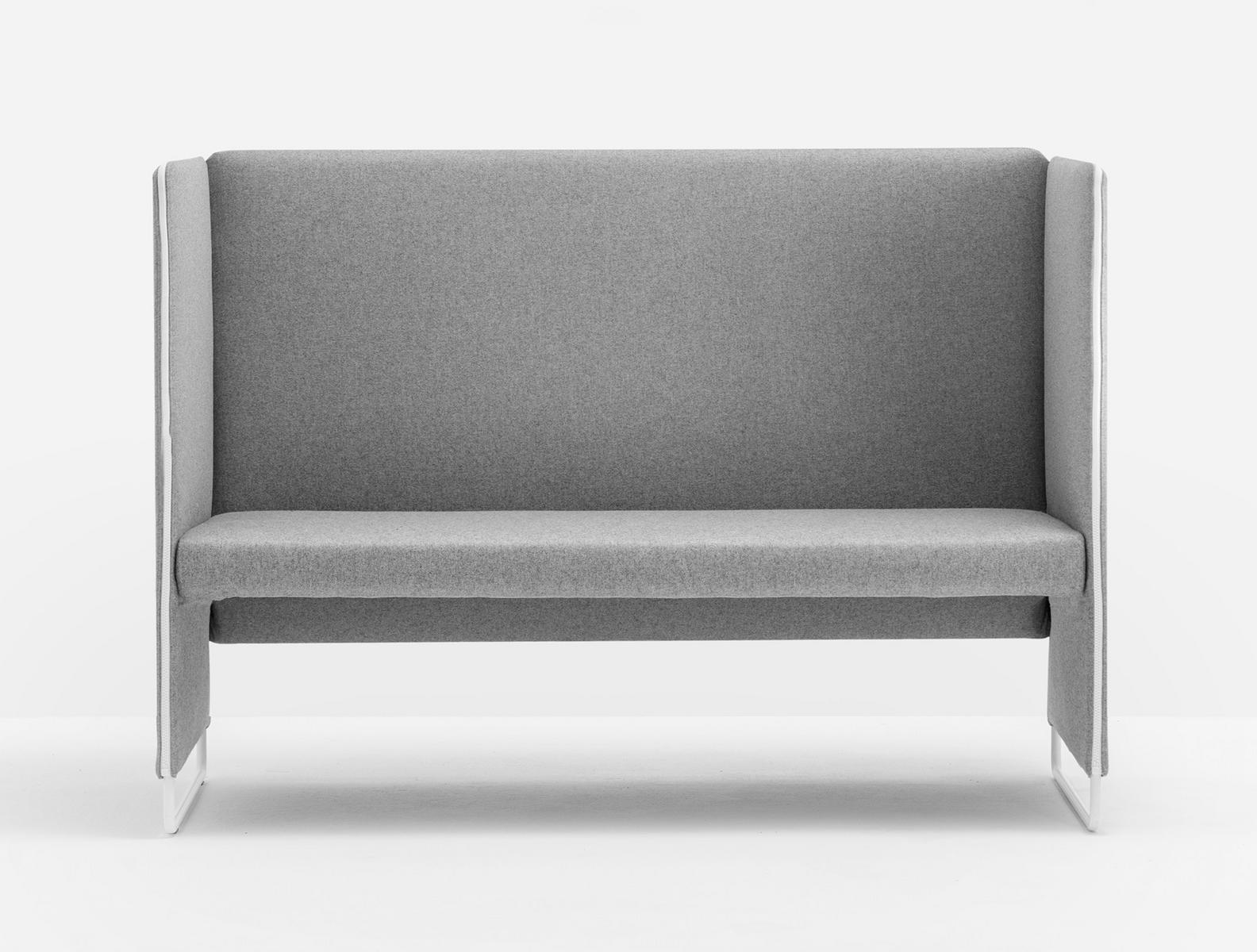 2 seater high-back sofa | Zippo Zip2p/140 by Pedrali