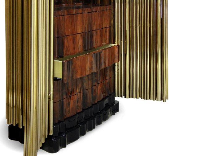 Brass highboard with doors | Symphony by Boca Do Lobo