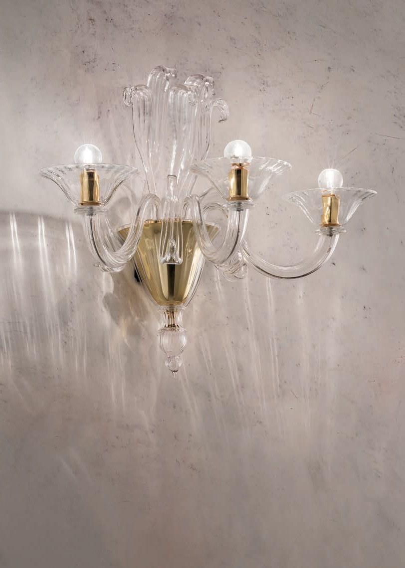 Glass wall lamp | Pisani by Sylcom
