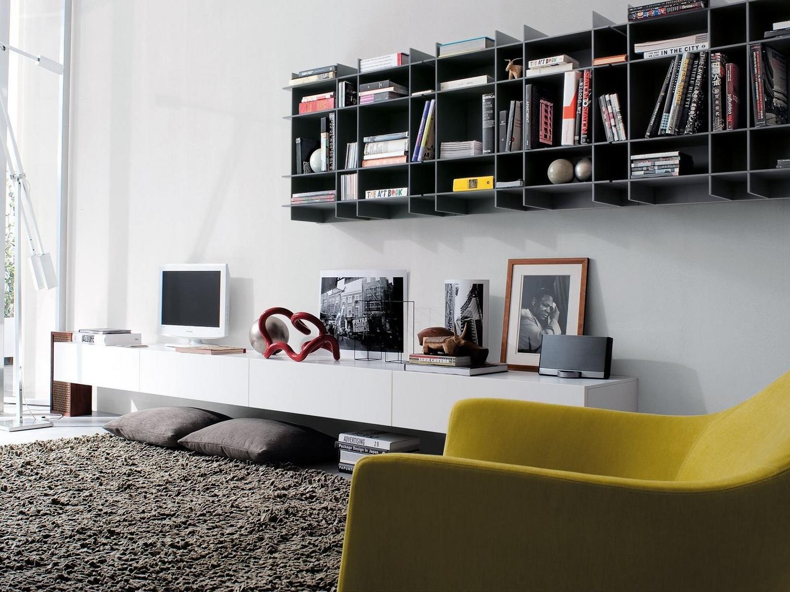 Sectional TV wall system | Sintesi by Poliform