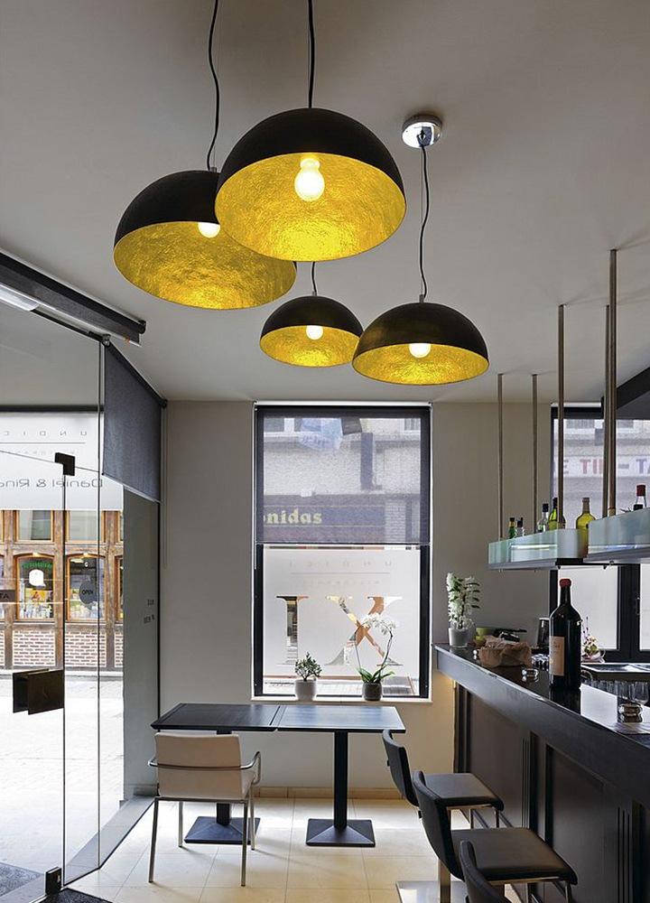 Plastic pendant lamp with dimmer in a contemporary style | Forchini by SLV