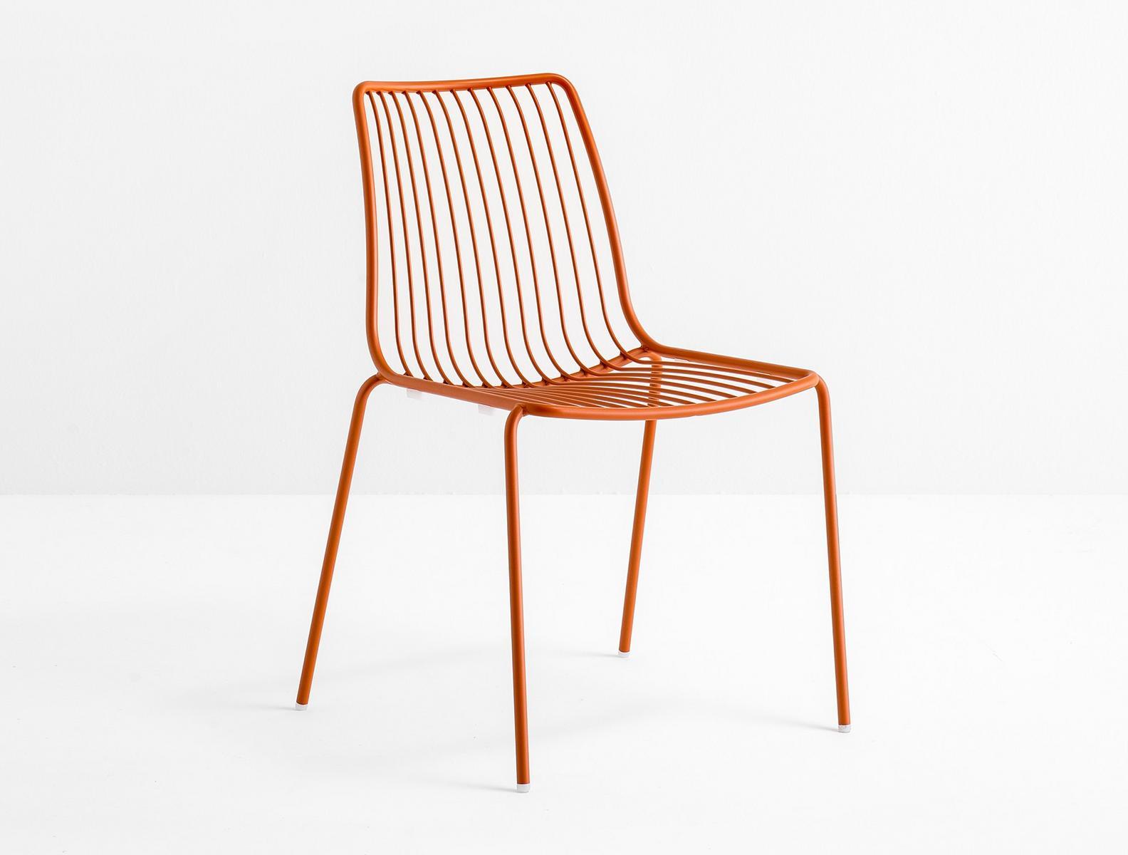 Stackable metal garden chair | Nolita 3651 by Pedrali