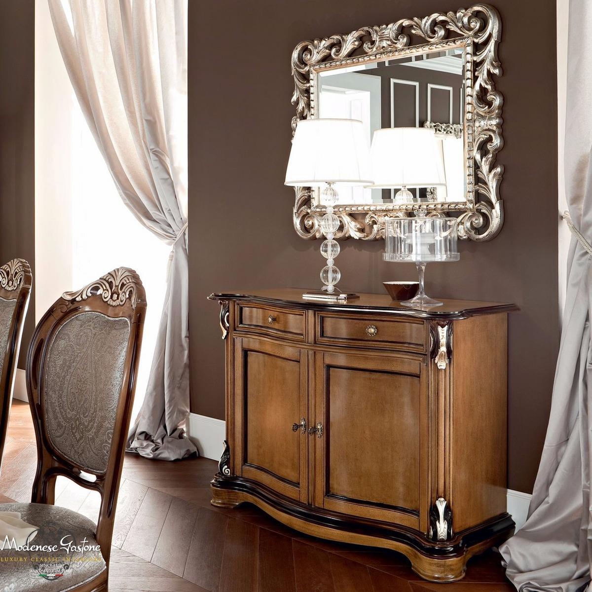 Rectangular wall-mounted framed mirror | 13675 by Modenese Gastone