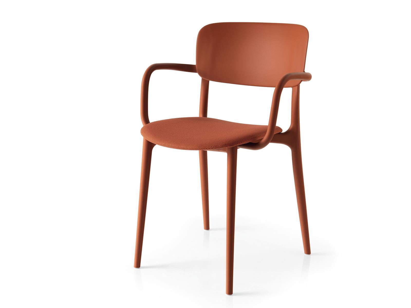 Stackable chair with armrests | Liberty Soft by Calligaris