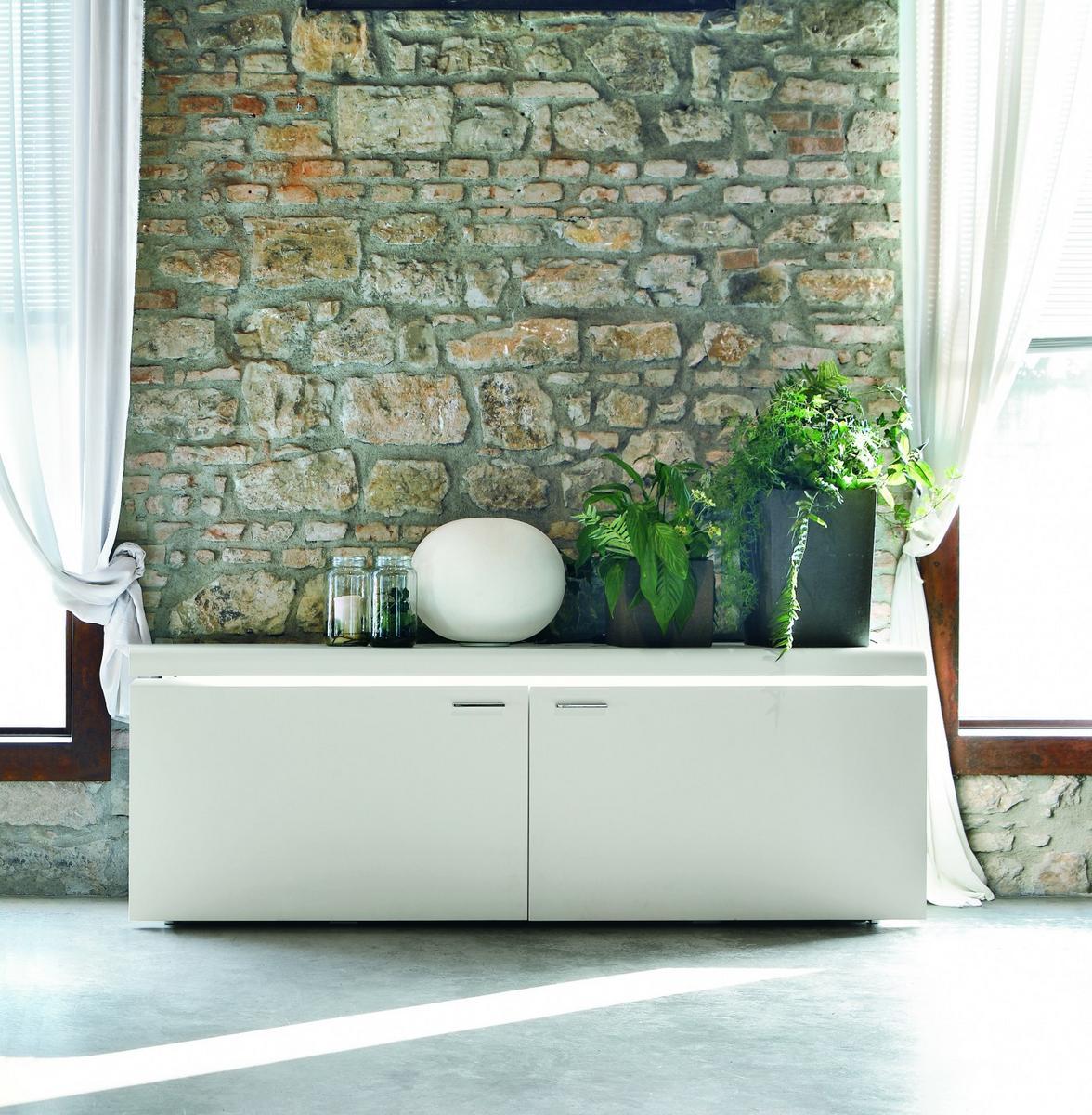 Melamine-faced chipboard sideboard with integrated lighting | Goya by Tonin Casa