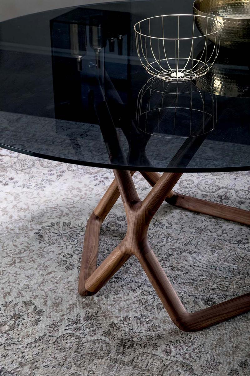 Round glass table | York by Tonin Casa