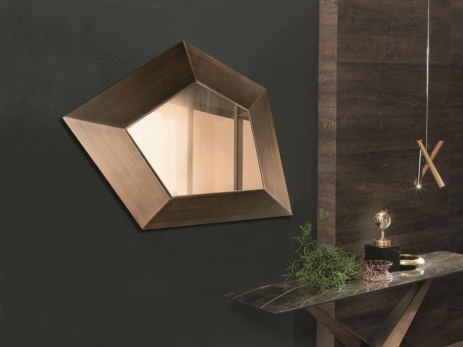 Wall-mounted mirror | City Life by Riflessi