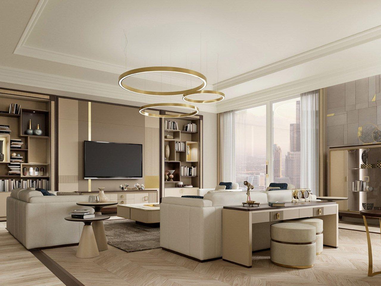 Rectangular wooden console table with drawers | Pr.808 by Stella del Mobile