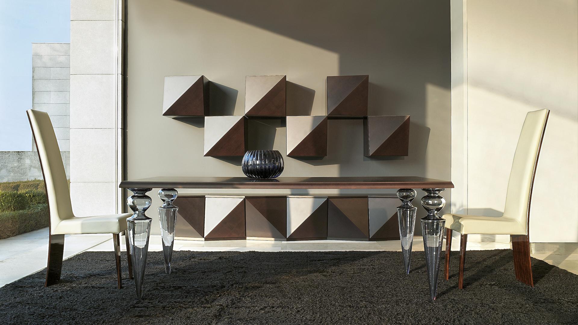 Rectangular wooden dining table | Gran Canal by Reflex