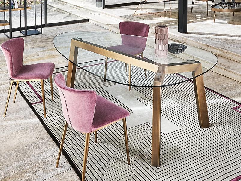 Upholstered fabric chair | Gio' by Riflessi