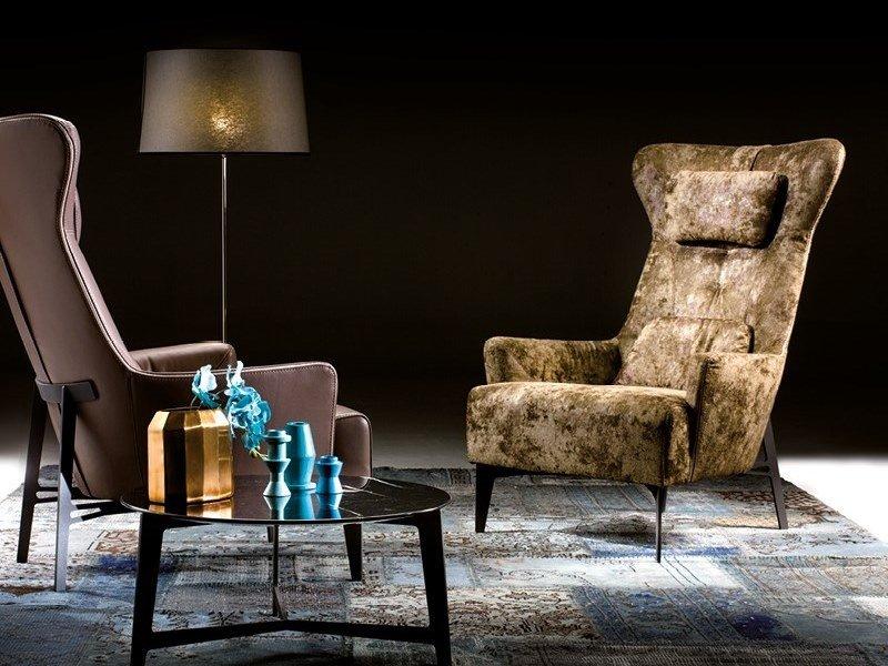 Bergere velvet armchair | Mia by Borzalino