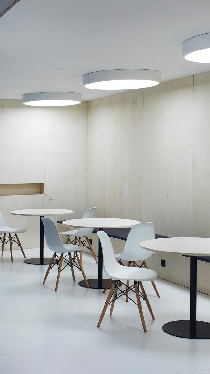 LED ceiling lamp with dimmer | Drum 90 by Arkoslight