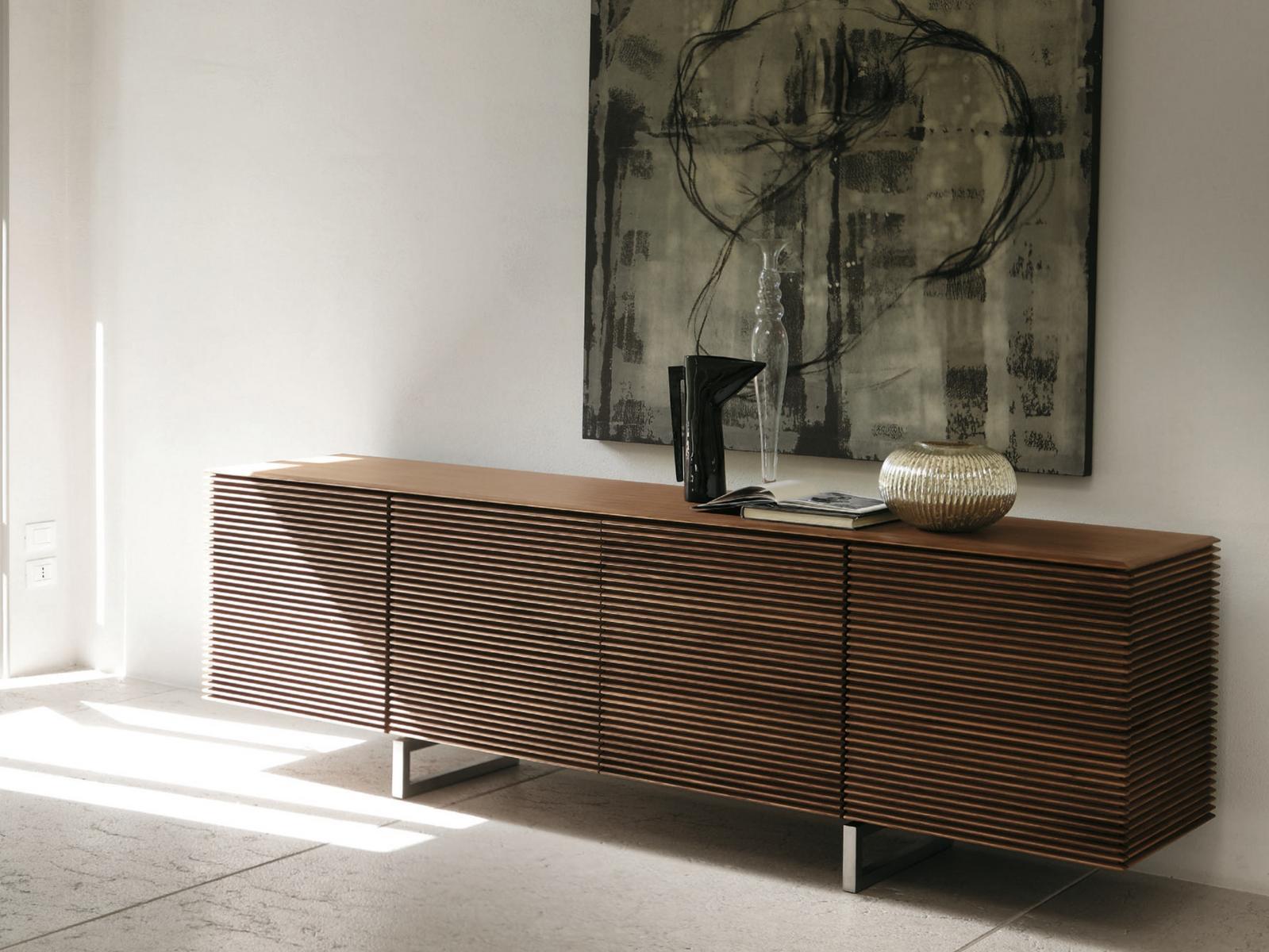 Walnut sideboard with doors | Riga by Porada