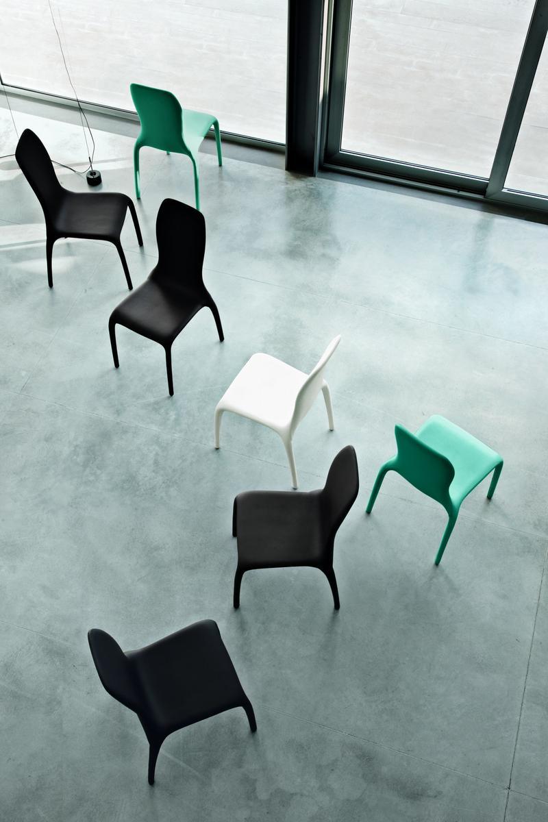 Upholstered leather chair | Lisetta by Tonin Casa