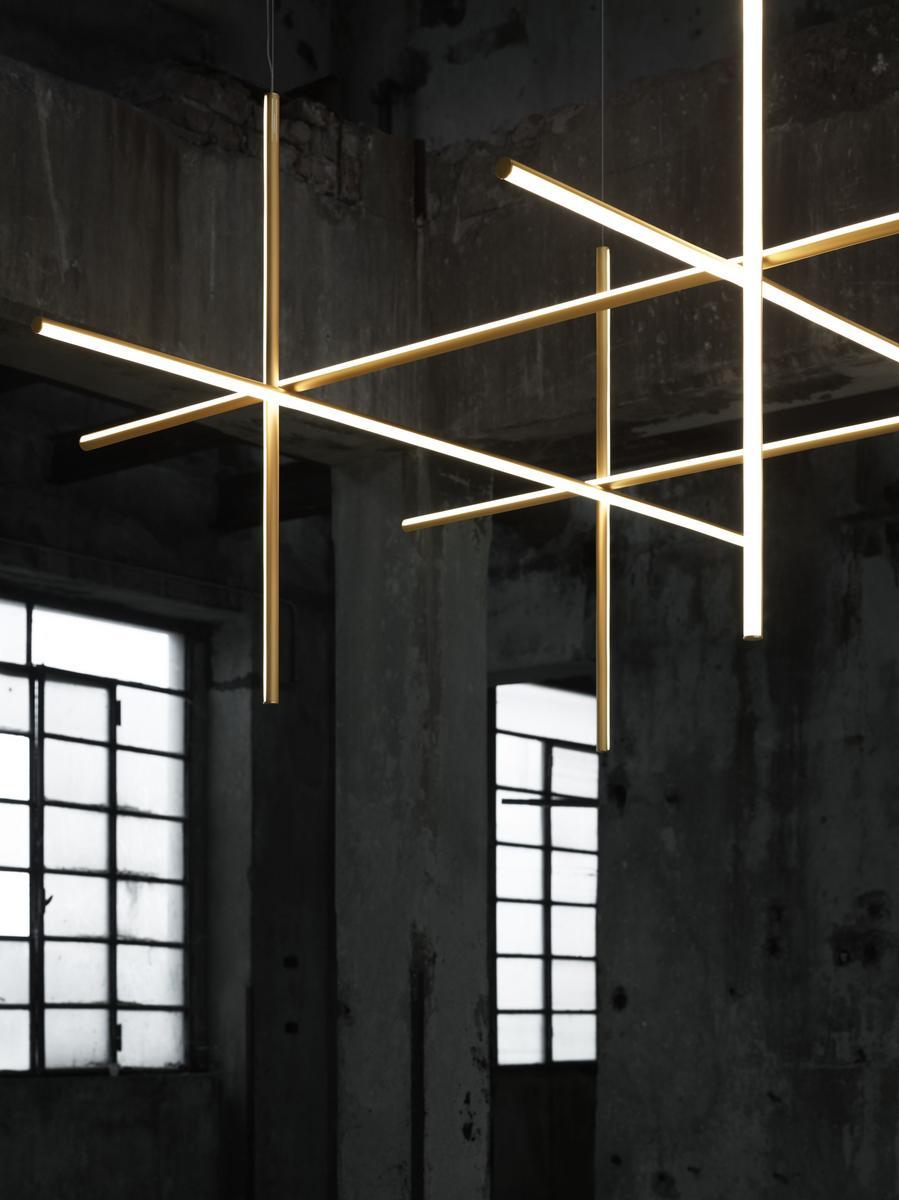 LED extruded aluminium pendant lamp | Coordinates Module S by Flos