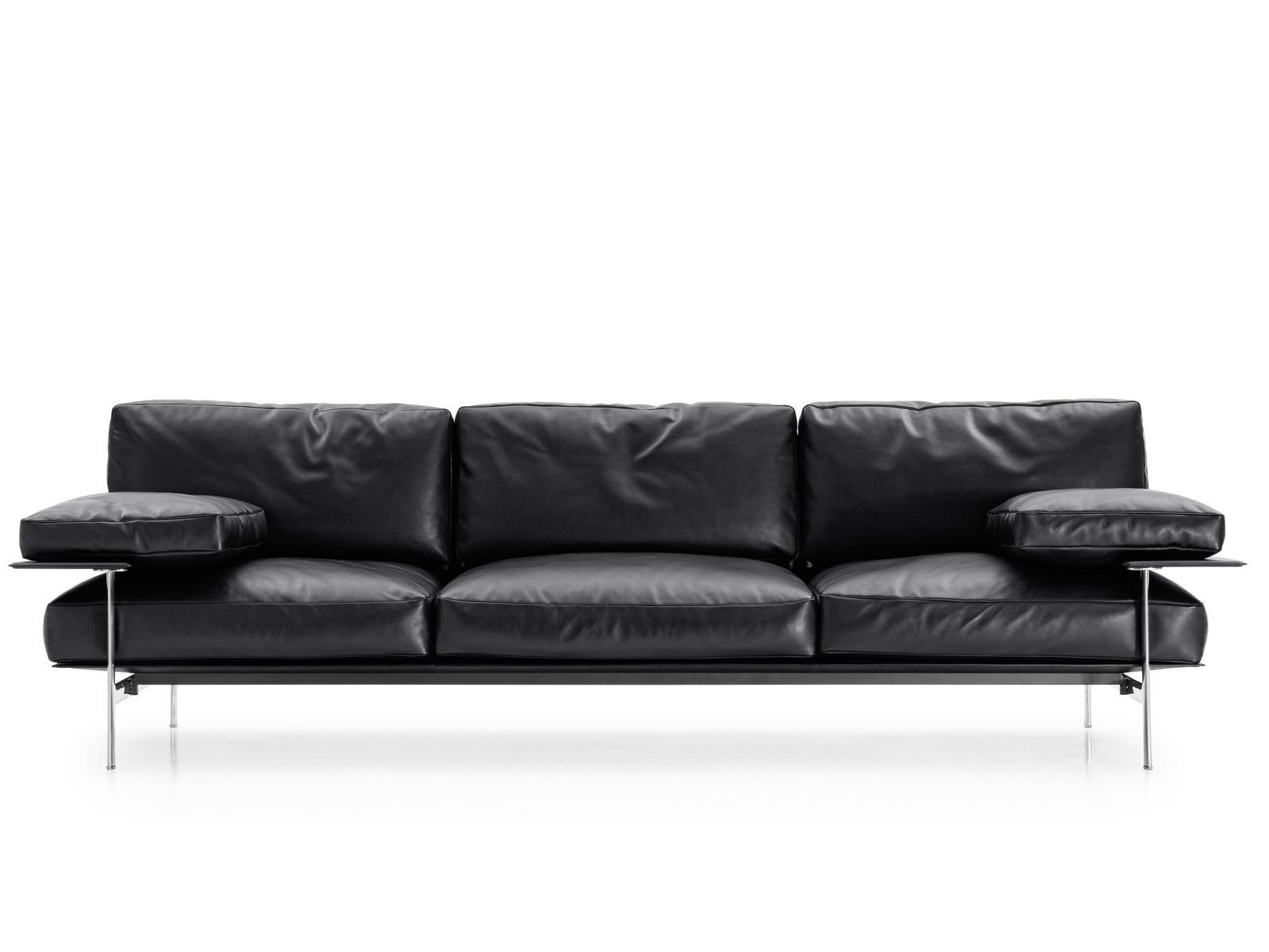 3 seater leather sofa | Diesis 40 by B&B Italia