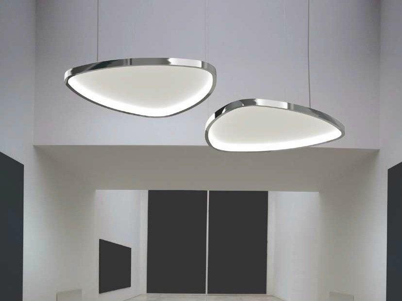 LED pendant lamp with acoustic diffusor | Soft Delta Acoustic by Sattler