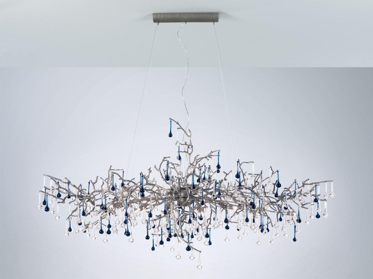 Halogen bronze pendant lamp | Bijout Ct3263/18 by Serip