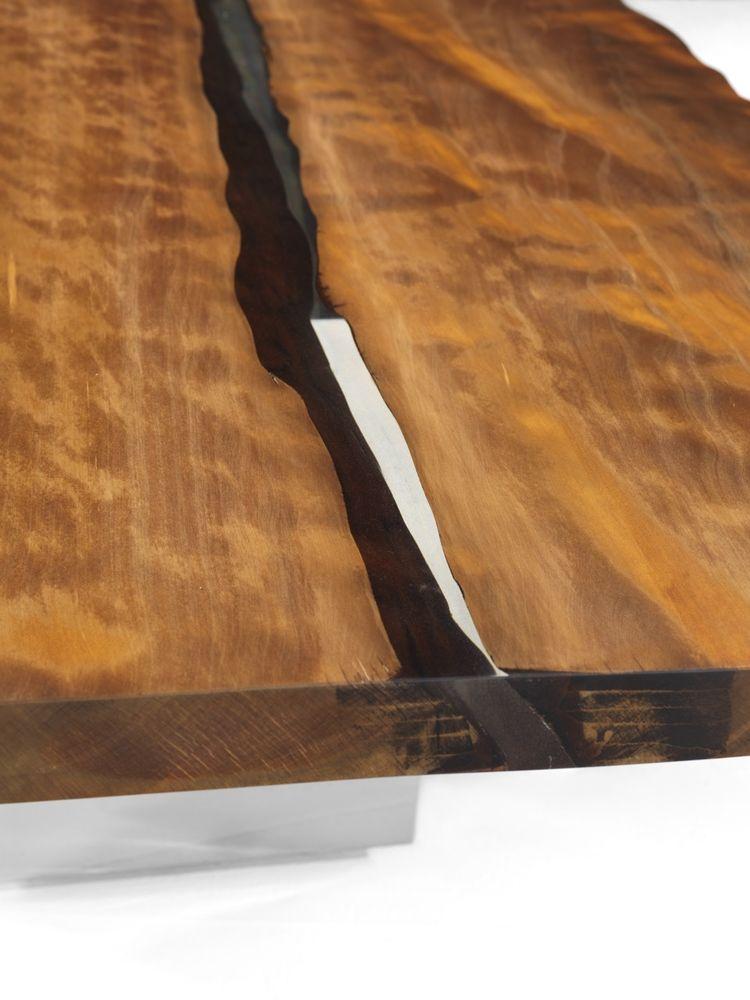 Rectangular wood table | Riflessi by Riva 1920