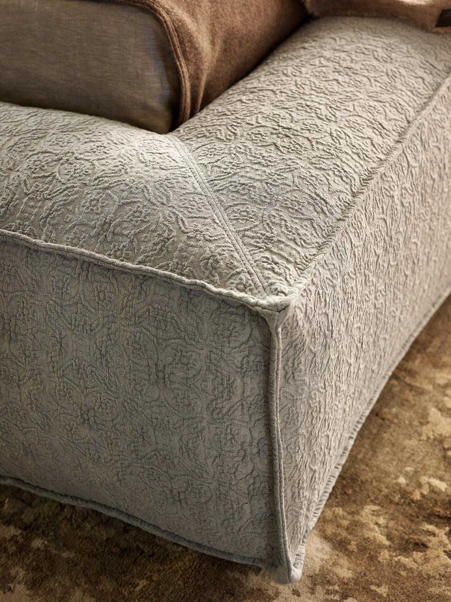 Upholstered fabric bed with removable cover | Elite by Olivieri