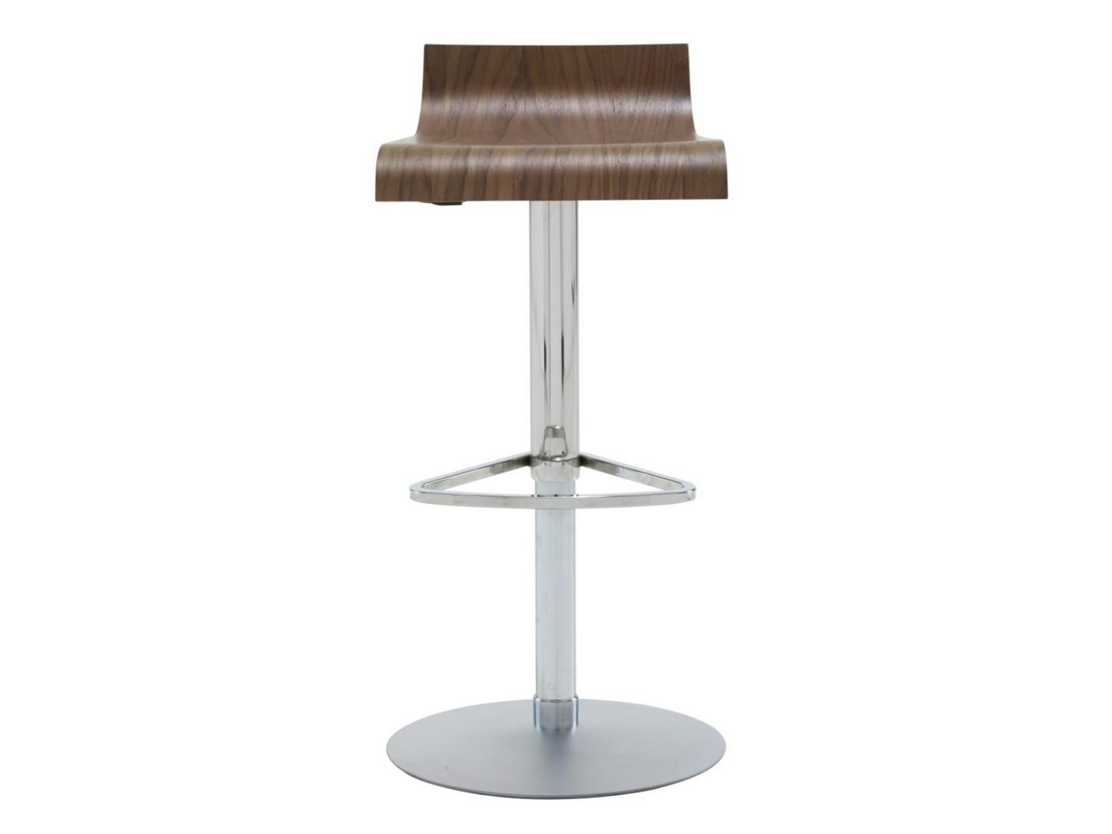 High height-adjustable multi-layer wood stool | Pam by Ligne Roset