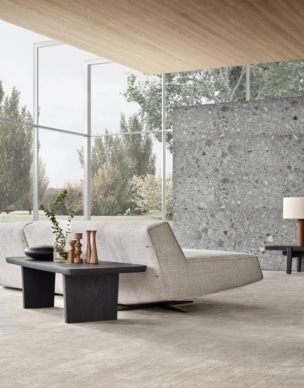 Corner upholstered fabric sofa | Sydney by Poliform