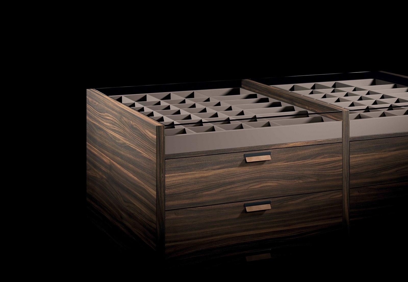 Wooden chest of drawers | Isola by Olivieri