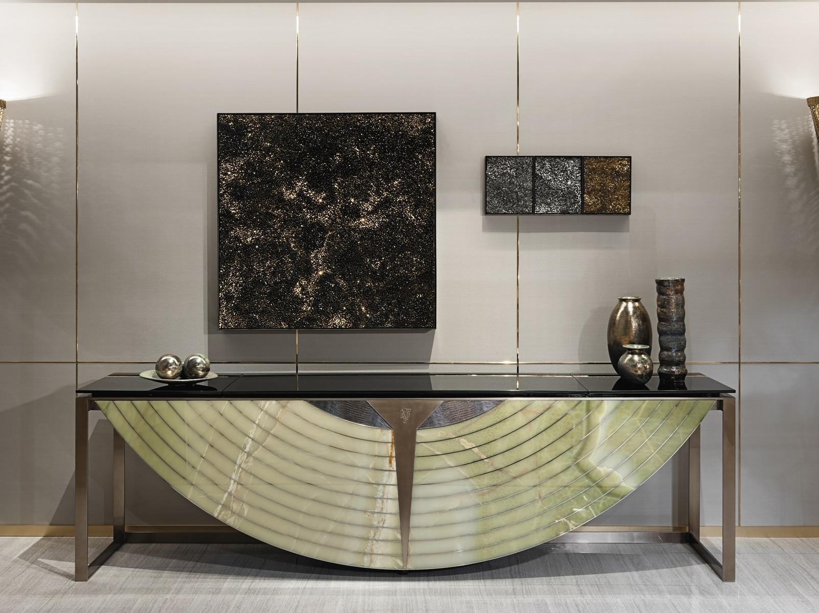 Marble console table / bar cabinet | Equnox by Visionnair