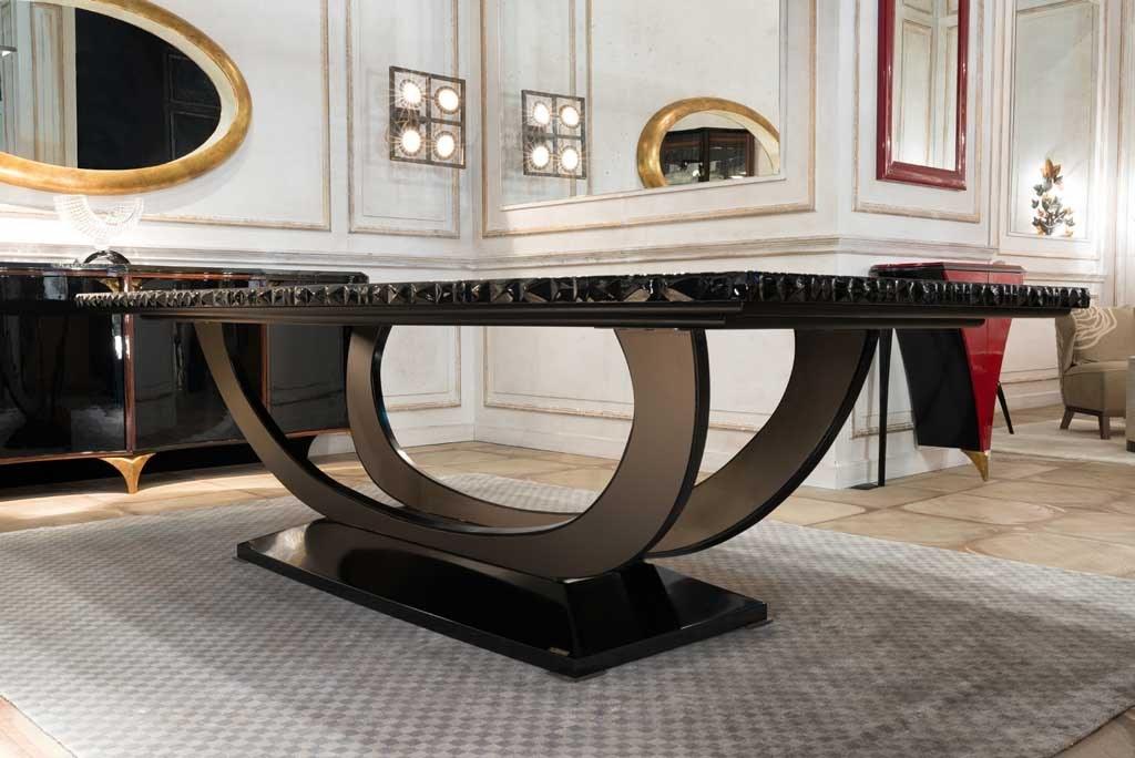 Rectangular wood veneer table | Pontecorvo by Mantellassi 1926