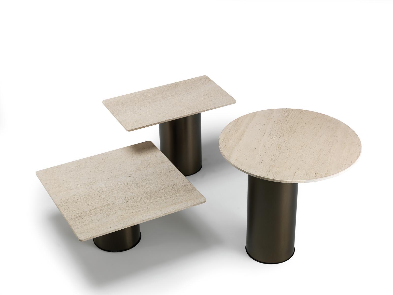 Square stone coffee table | Petra by Arketipo