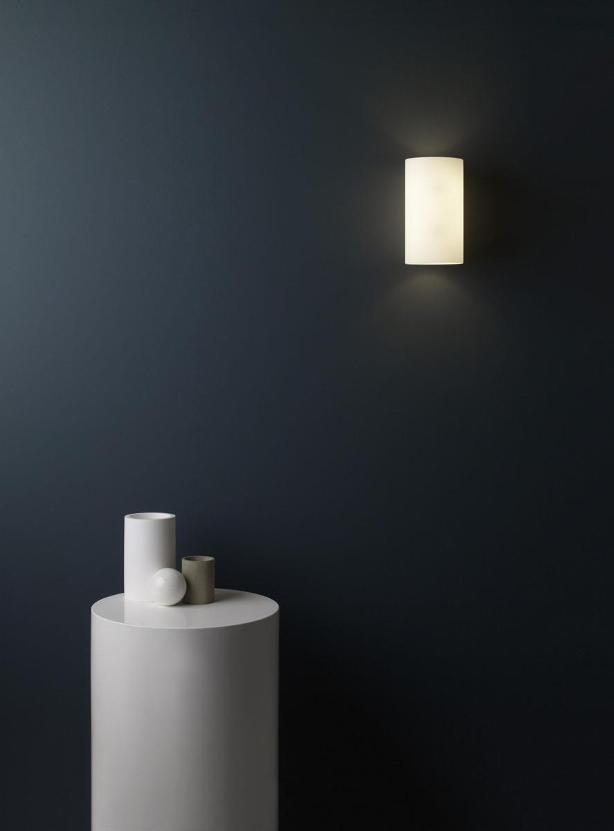 Glass and steel wall light | Cyl 200 by Astro lighting