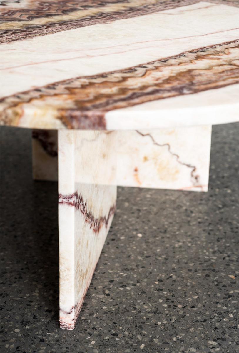 Round marble coffee table | Tebe by Baxter
