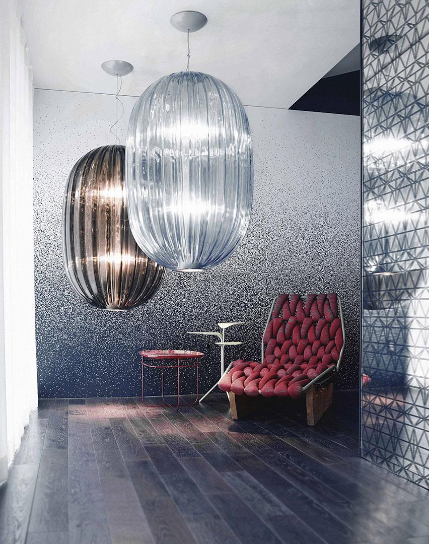 Metal pendant lamp | Plass by Foscarini
