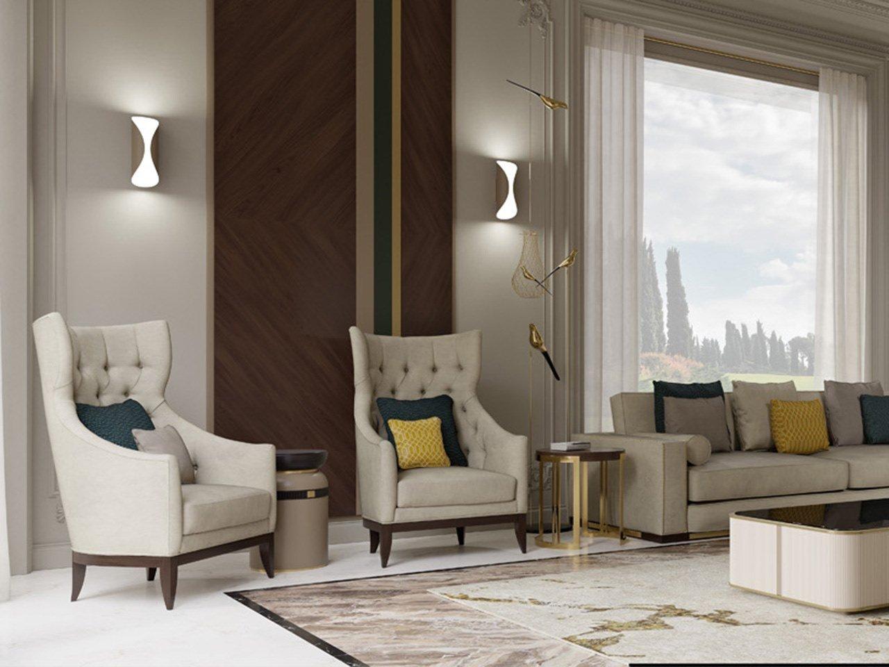 Round wooden coffee table | Pr.331 by Stella del Mobile