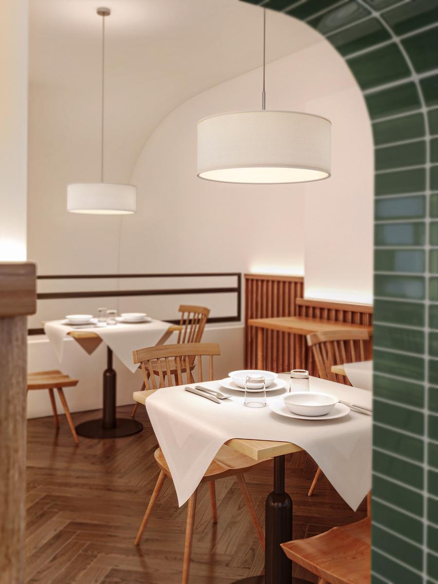 LED fabric pendant lamp | Cambria by Astro lighting