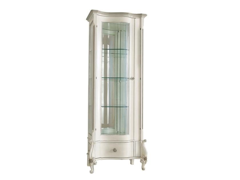 Wood and glass display cabinet | Capri by Volpi