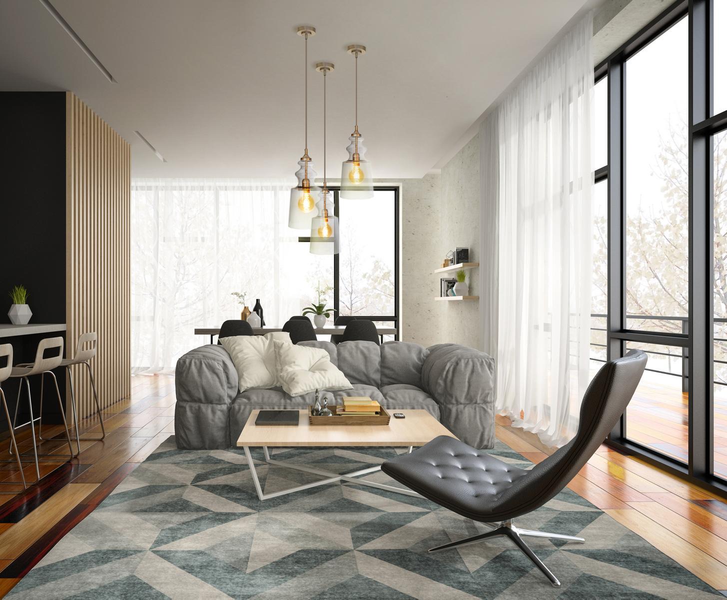 Transparent blown glass pendant lamp | Cornelia Clear Edition by Contardi