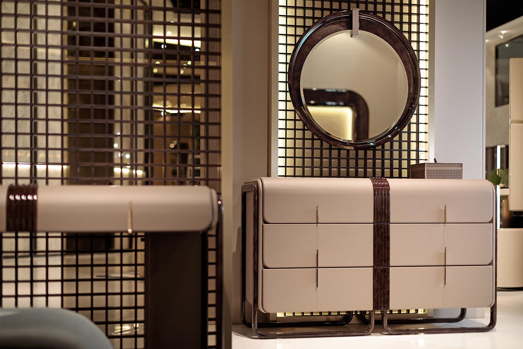 Leather chest of drawers | Eclipse by Turri