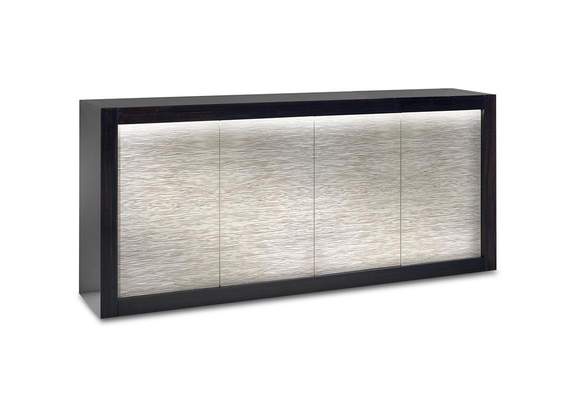 Wooden sideboard with integrated lighting | Dune by Reflex