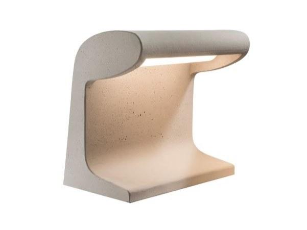 LED cement floor lamp | Borne Béton Grande by Nemo