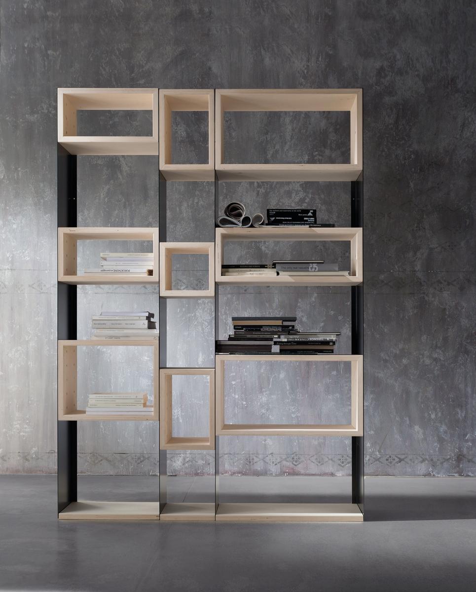 Open modular bookcase | Concrete by Zava