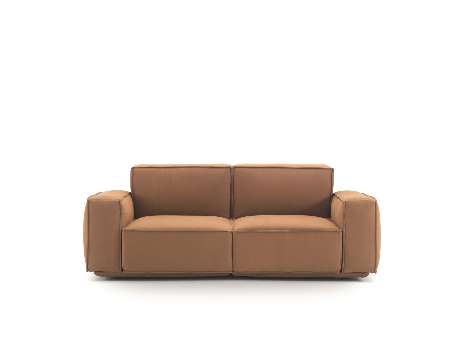 Upholstered 3 seater leather sofa | Marechiaro by Arflex
