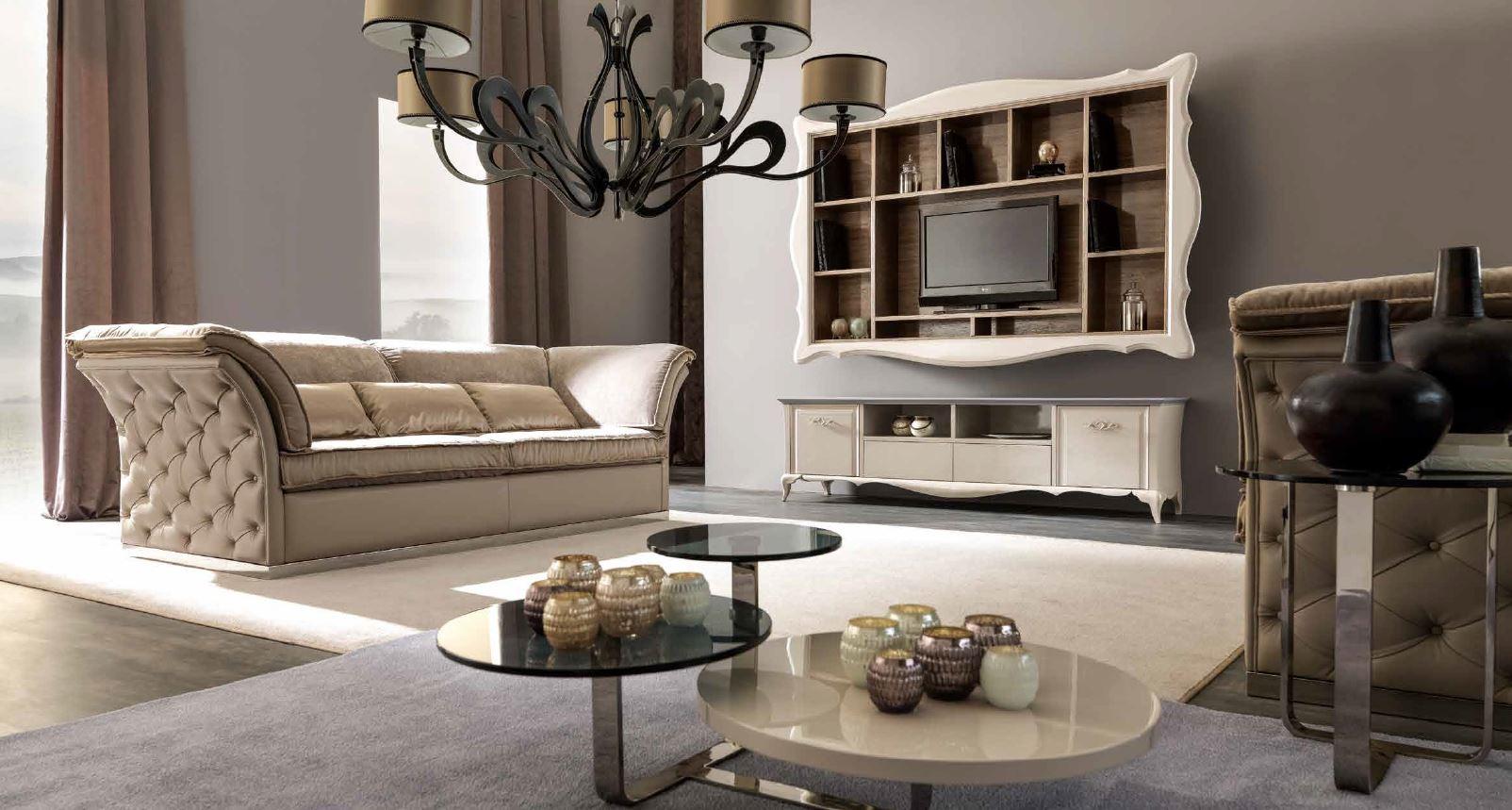 Wall-mounted TV wall system | Alice by Corte Zari