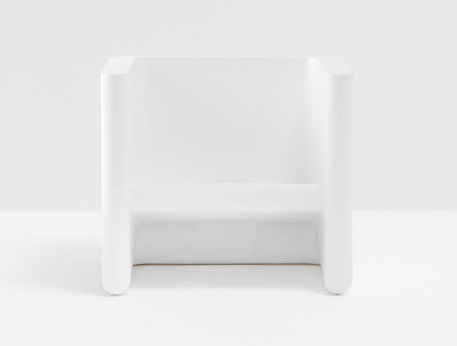 Upholstered fabric garden armchair with removable cover | Sunset 625 by Pedrali