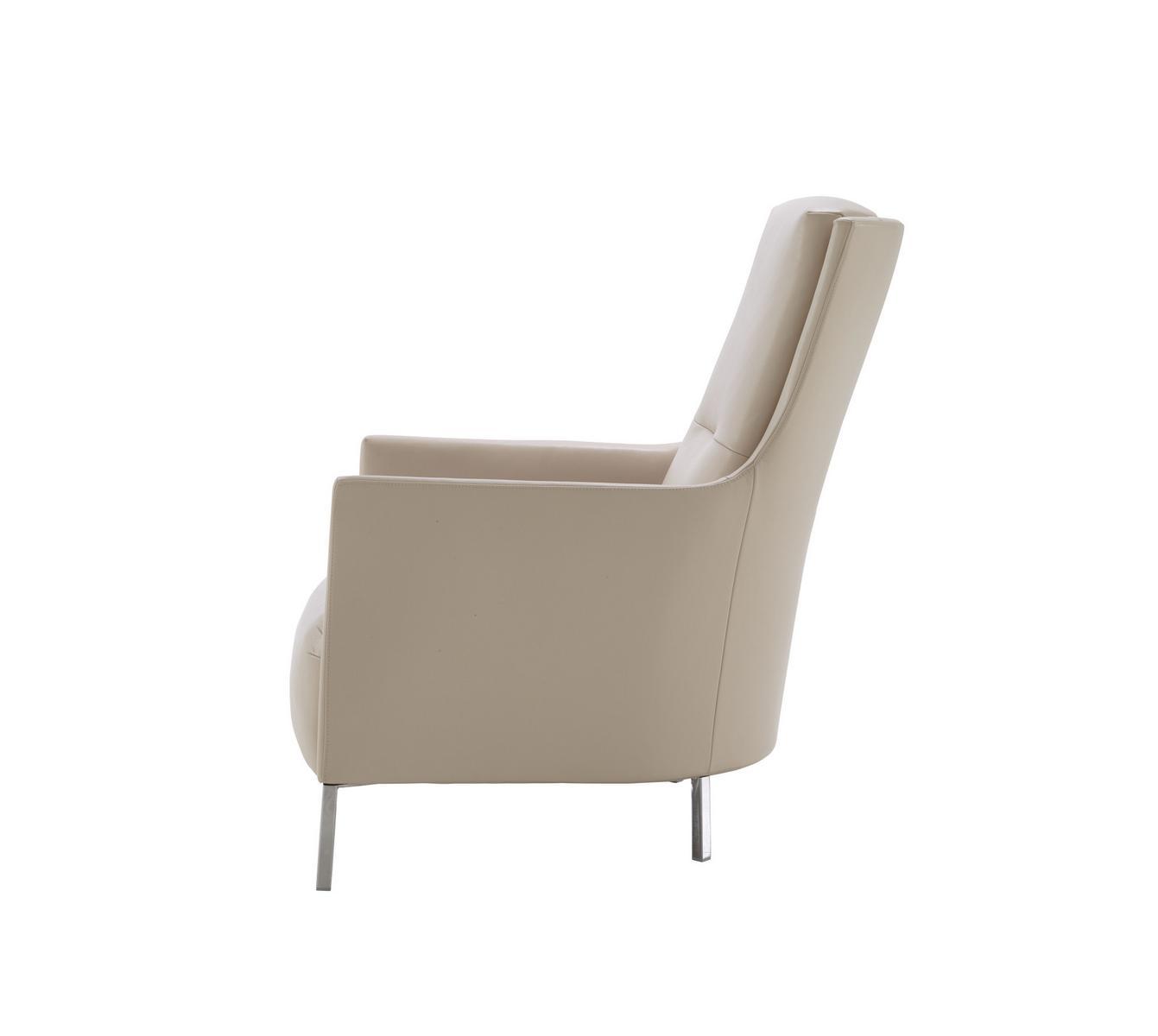 Leather armchair with removable cover with armrests | Riga by Ligne Roset