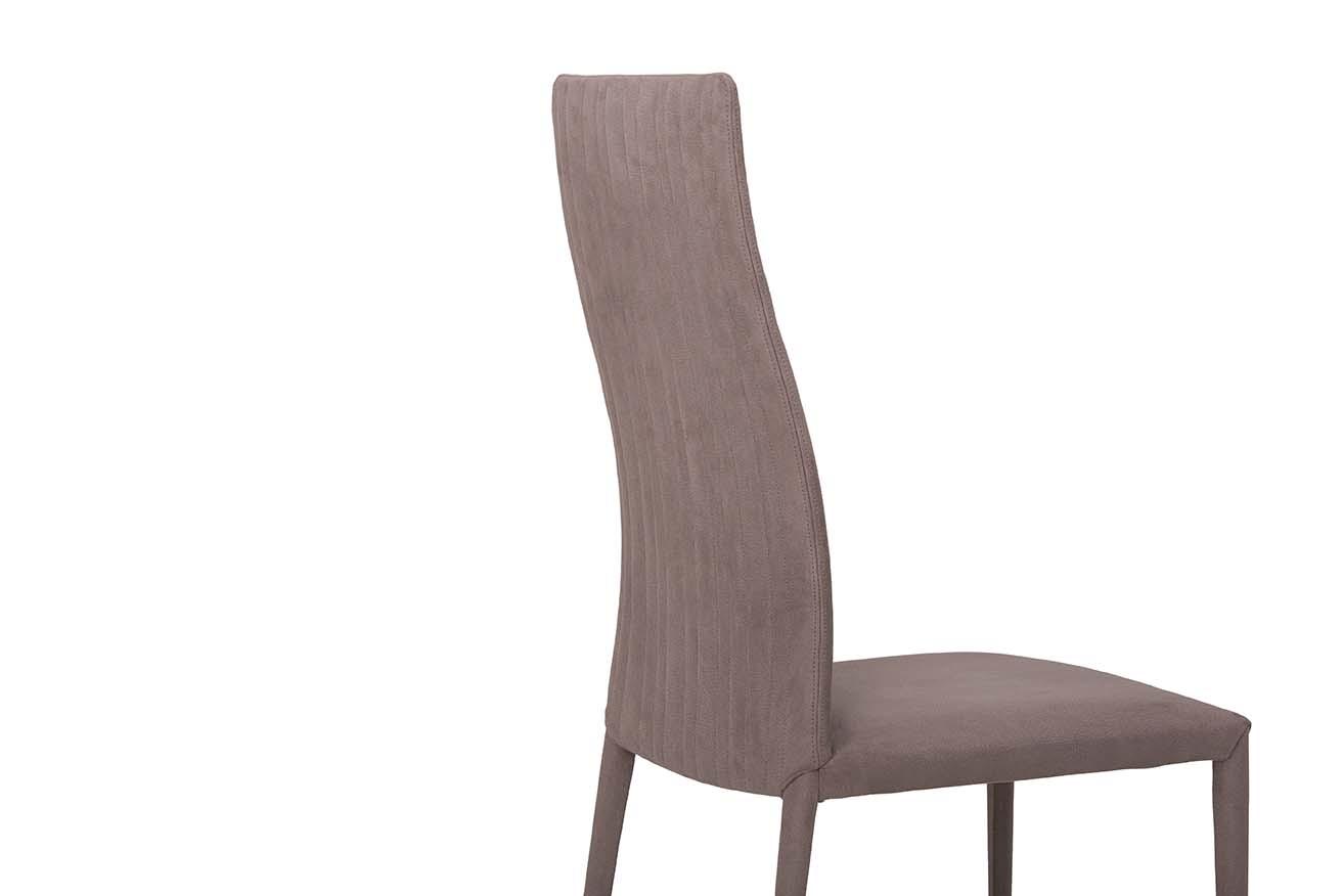 Upholstered high-back leather chair | Josefine by Tonin Casa